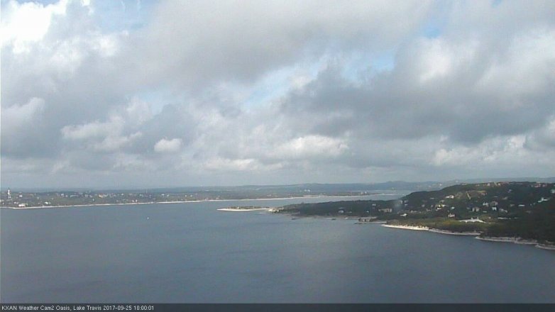 Lake Travis webcam, September 25, 2017 9:10 AM CT