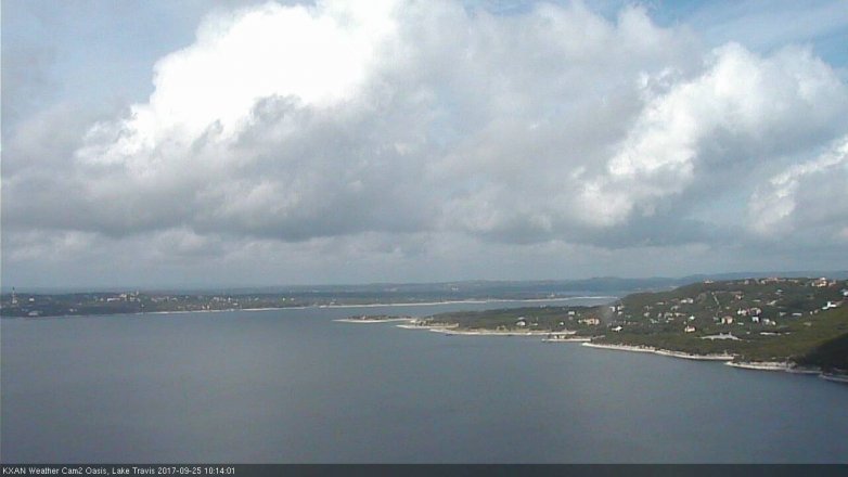Lake Travis webcam, September 25, 2017 9:30 AM CT