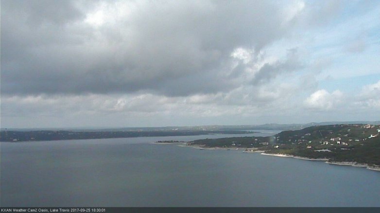 Lake Travis webcam, September 25, 2017 9:35 AM CT