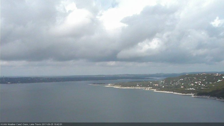 Lake Travis webcam, September 25, 2017 10:10 AM CT