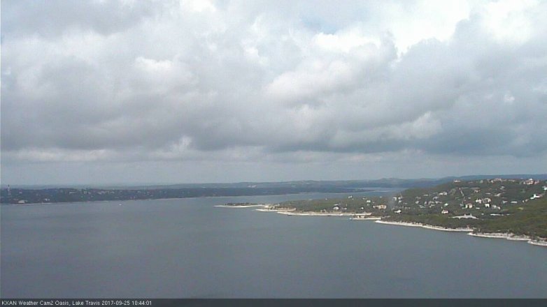 Lake Travis webcam, September 25, 2017 10:15 AM CT