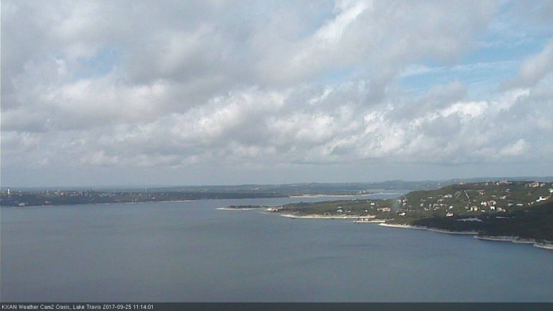 Lake Travis webcam, September 25, 2017 10:25 AM CT
