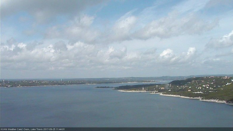 Lake Travis webcam, September 25, 2017 11:00 AM CT
