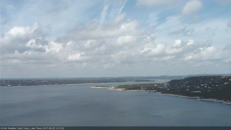 Lake Travis webcam, September 25, 2017 11:15 AM CT