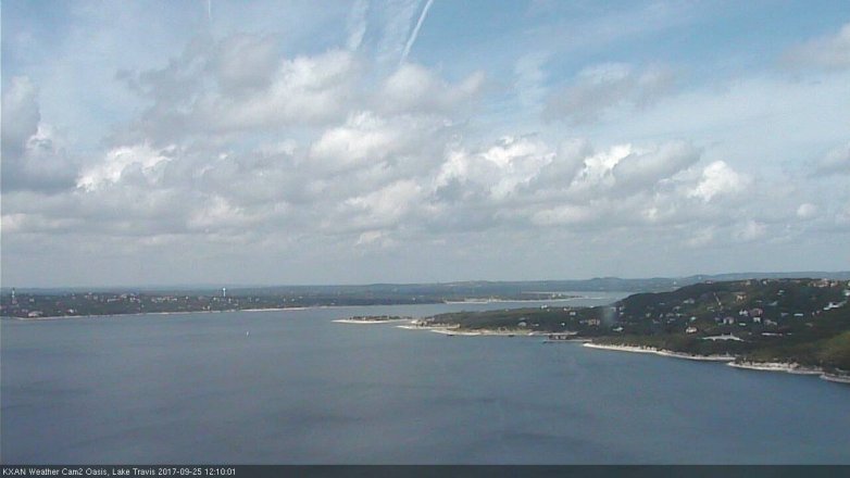 Lake Travis webcam, September 25, 2017 11:30 AM CT