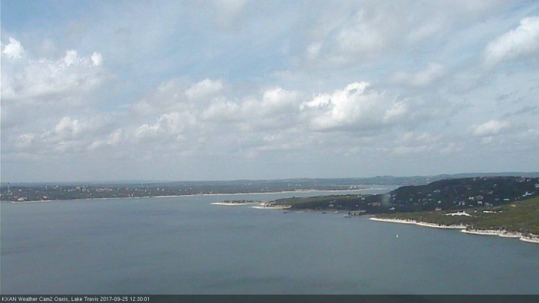 Lake Travis webcam, September 25, 2017 11:40 AM CT