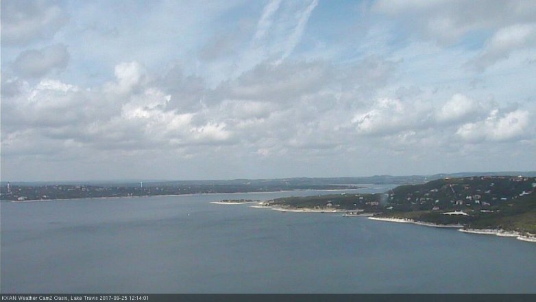 Lake Travis webcam, September 25, 2017 11:45 AM CT
