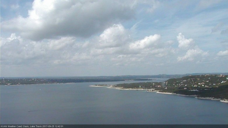 Lake Travis webcam, September 25, 2017 11:50 AM CT