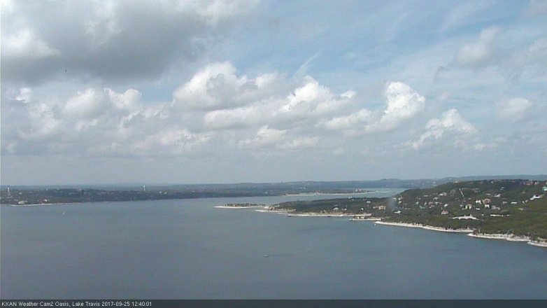Lake Travis webcam, September 25, 2017 12:00 PM CT