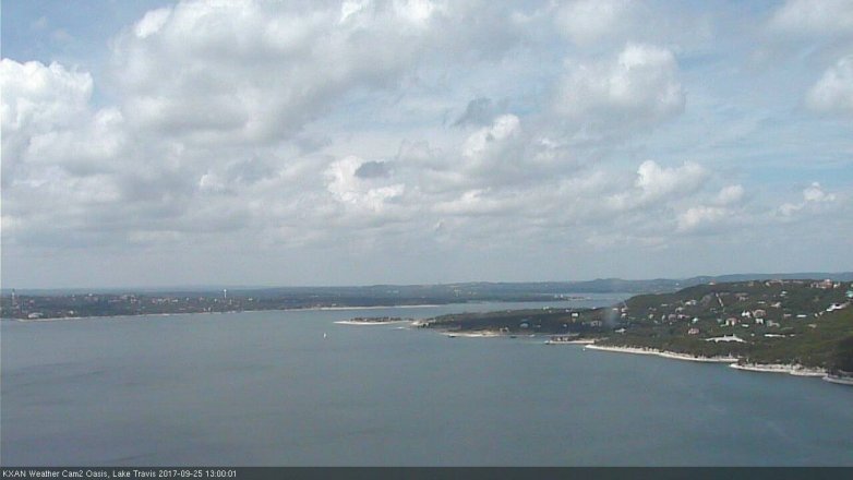 Lake Travis webcam, September 25, 2017 12:20 PM CT