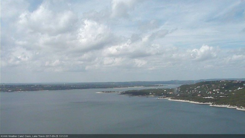 Lake Travis webcam, September 25, 2017 12:30 PM CT