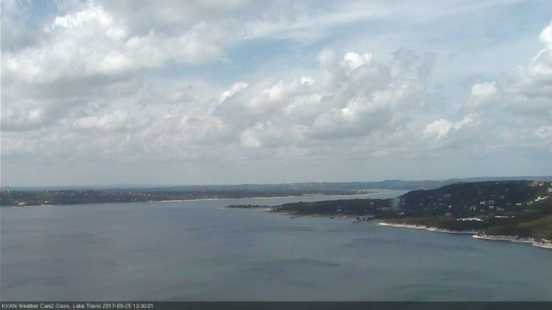 Lake Travis webcam, September 25, 2017 12:40 PM CT