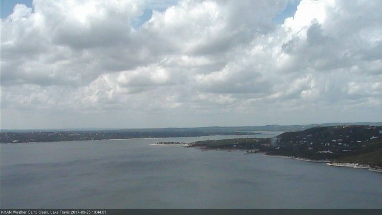 Lake Travis webcam, September 25, 2017 12:50 PM CT