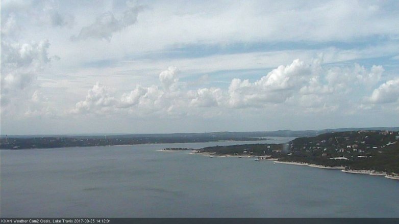 Lake Travis webcam, September 25, 2017 1:20 PM CT
