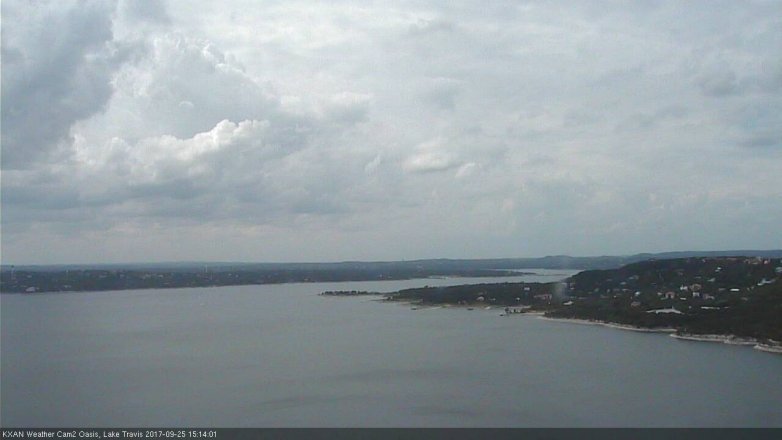 Lake Travis webcam, September 25, 2017 2:20 PM CT