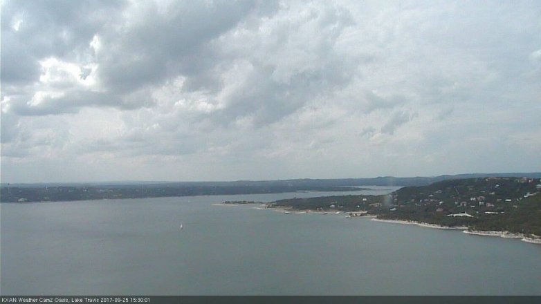 Lake Travis webcam, September 25, 2017 2:45 PM CT