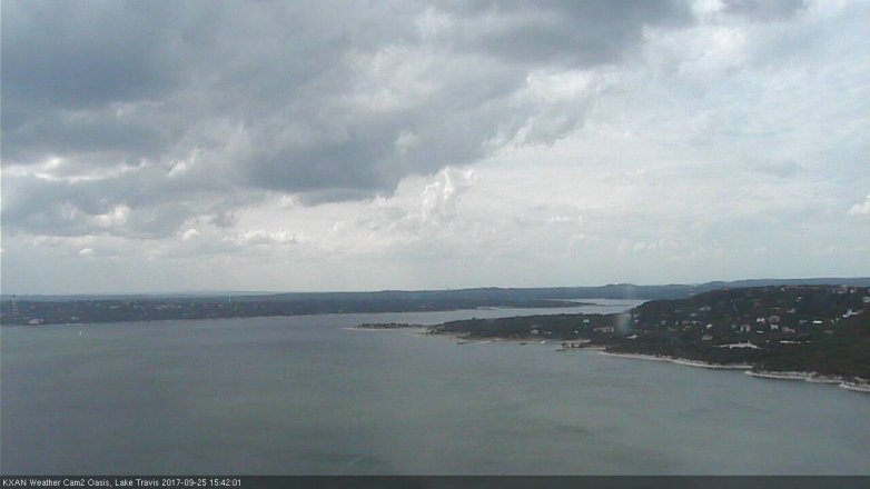 Lake Travis webcam, September 25, 2017 3:10 PM CT