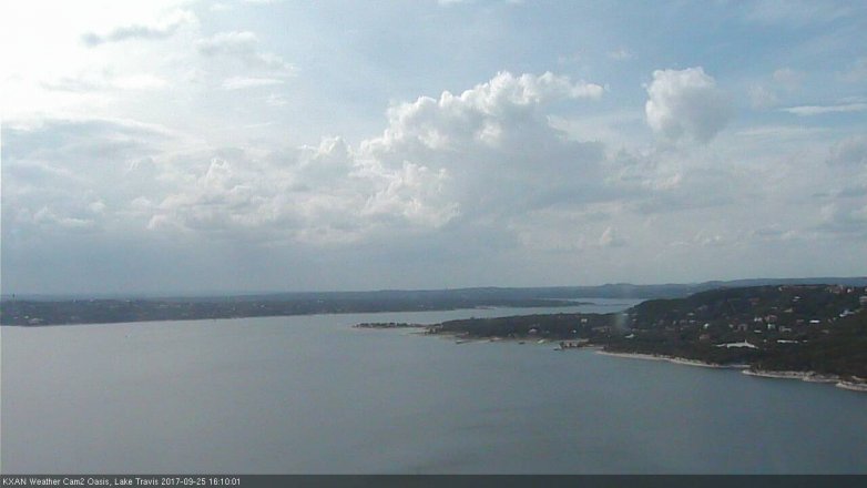 Lake Travis webcam, September 25, 2017 3:15 PM CT