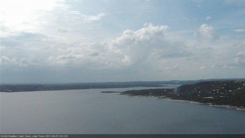 Lake Travis webcam, September 25, 2017 3:40 PM CT