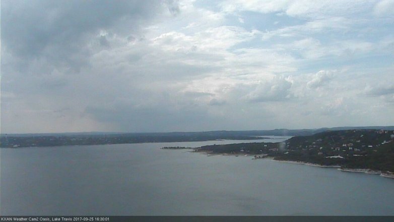 Lake Travis webcam, September 25, 2017 3:50 PM CT