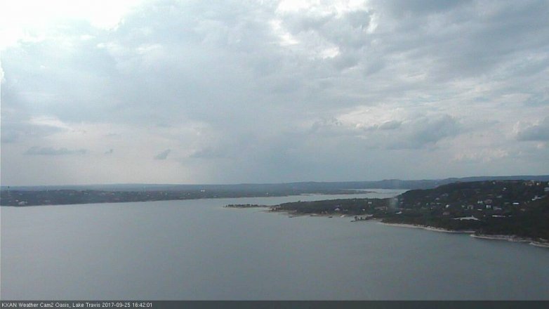 Lake Travis webcam, September 25, 2017 3:55 PM CT