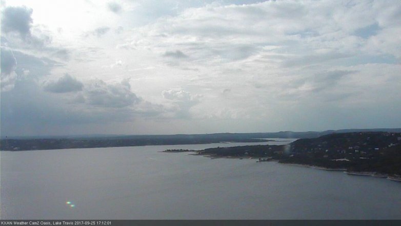 Lake Travis webcam, September 25, 2017 4:15 PM CT