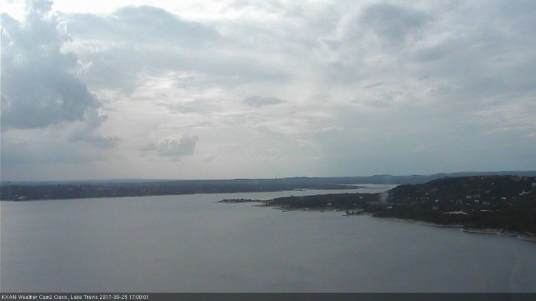 Lake Travis webcam, September 25, 2017 4:30 PM CT
