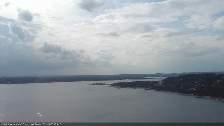 Lake Travis webcam, September 25, 2017 4:35 PM CT