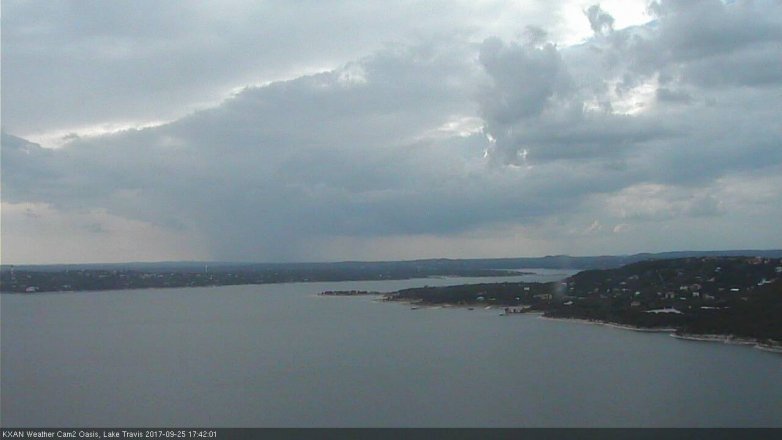 Lake Travis webcam, September 25, 2017 4:45 PM CT
