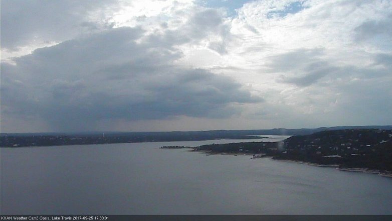Lake Travis webcam, September 25, 2017 4:50 PM CT