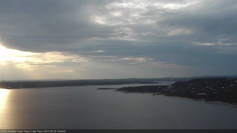 Lake Travis webcam, September 25, 2017 5:50 PM CT