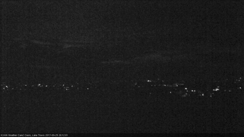 Lake Travis webcam, September 25, 2017 7:35 PM CT