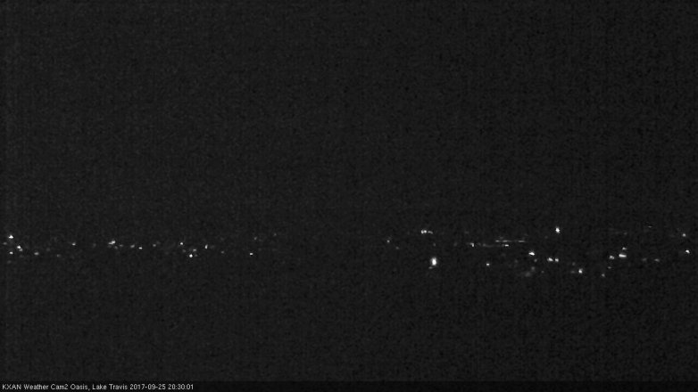Lake Travis webcam, September 25, 2017 7:40 PM CT