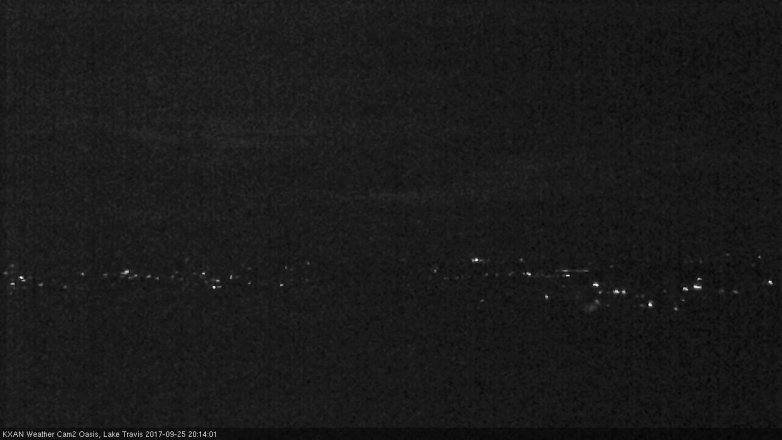 Lake Travis webcam, September 25, 2017 7:45 PM CT