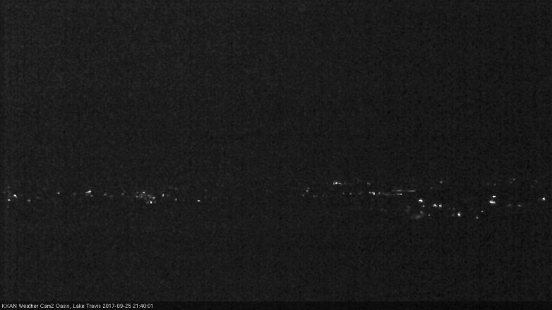Lake Travis webcam, September 25, 2017 8:50 PM CT