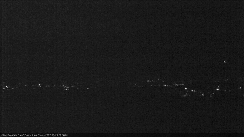Lake Travis webcam, September 25, 2017 8:55 PM CT