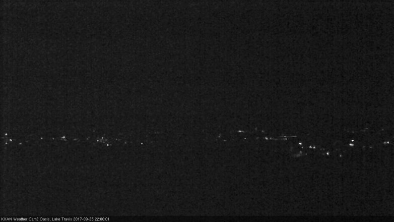 Lake Travis webcam, September 25, 2017 9:25 PM CT