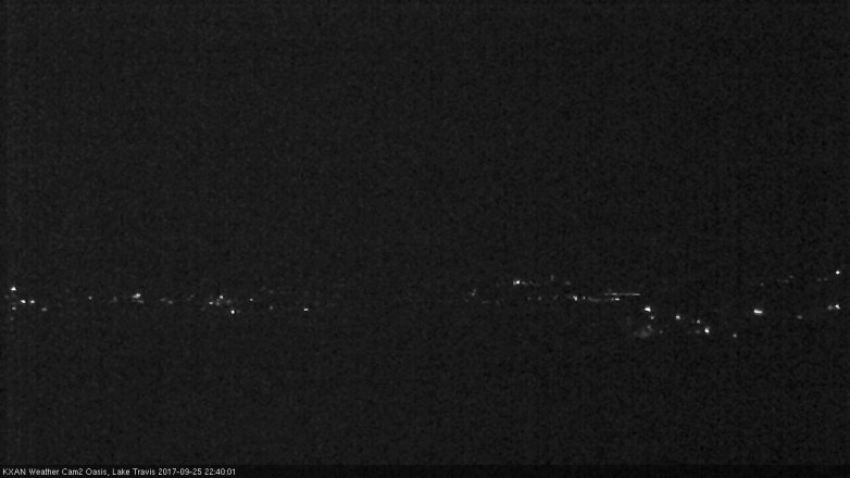 Lake Travis webcam, September 25, 2017 9:50 PM CT