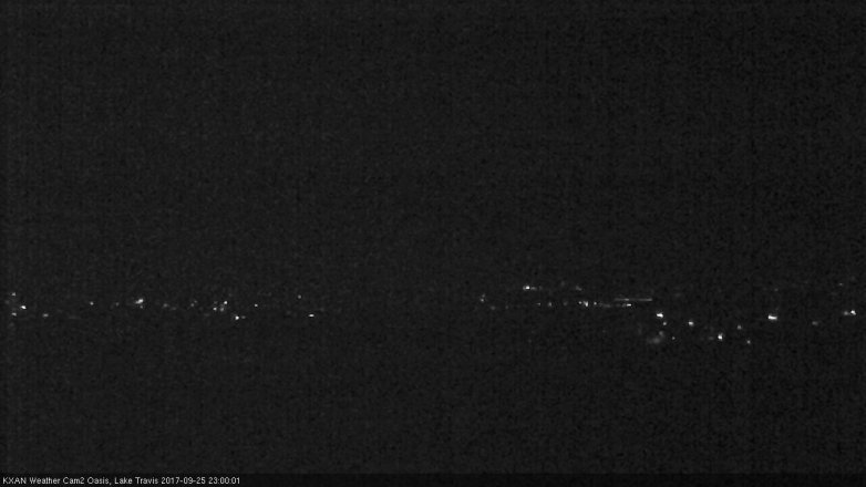 Lake Travis webcam, September 25, 2017 10:20 PM CT