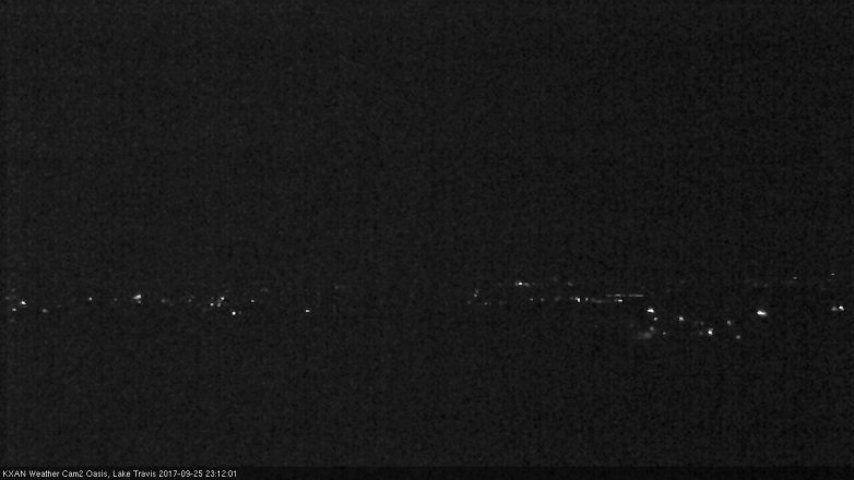 Lake Travis webcam, September 25, 2017 10:25 PM CT