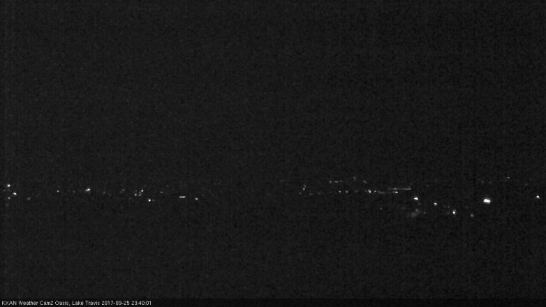 Lake Travis webcam, September 25, 2017 10:50 PM CT