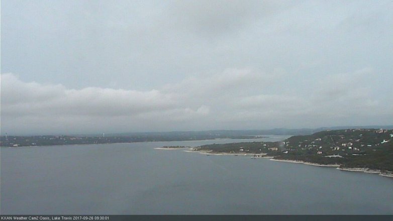 Lake Travis webcam, September 26, 2017 9:00 AM CT