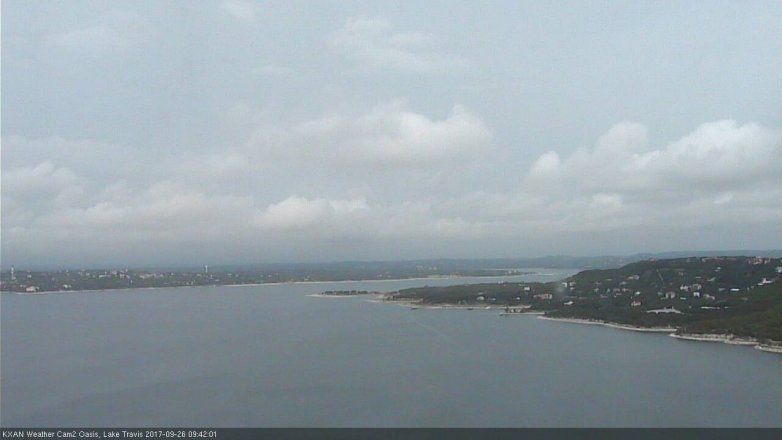 Lake Travis webcam, September 26, 2017 9:05 AM CT