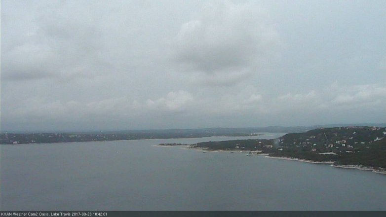Lake Travis webcam, September 26, 2017 9:45 AM CT
