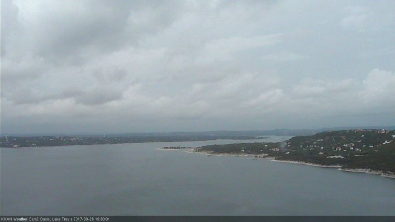 Lake Travis webcam, September 26, 2017 9:55 AM CT