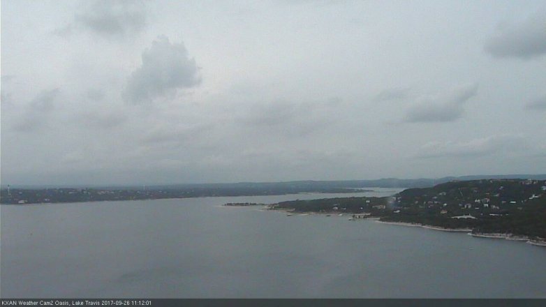 Lake Travis webcam, September 26, 2017 10:40 AM CT