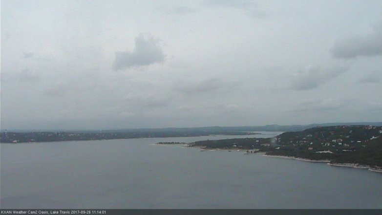 Lake Travis webcam, September 26, 2017 10:45 AM CT