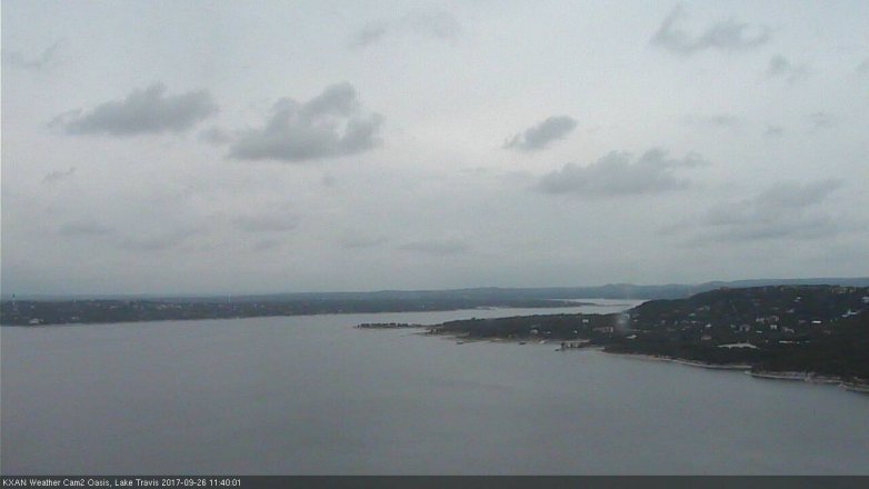 Lake Travis webcam, September 26, 2017 10:50 AM CT