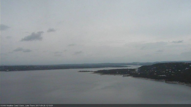 Lake Travis webcam, September 26, 2017 11:25 AM CT