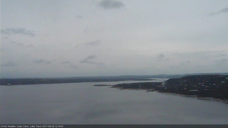 Lake Travis webcam, September 26, 2017 11:45 AM CT